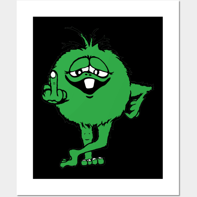 Green Monster Wall Art by Eye Conz